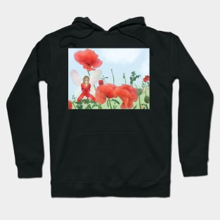 Elfe im Mohn Hoodie